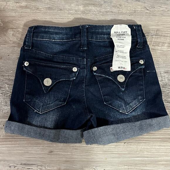 Hudson Girls Denim Blue Shorts Size 7 - Picture 2 of 8